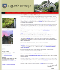 Front page of www.typoethcottage.co.uk